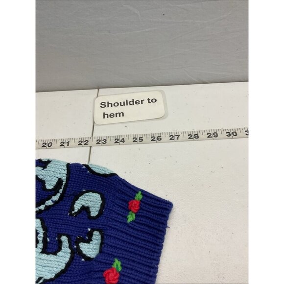 NEW‎ "Noah's Ark" Just Better Sweaters Lisa Coufal cardigan Sweater size 1 S/M - Picture 9 of 12